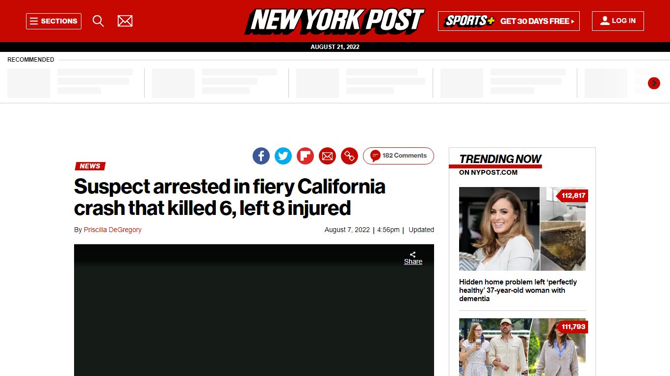 Suspect arrested in LA crash that killed 6, left 8 injured